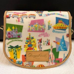 VGUC Rare Disney Dooney & Bourke Paris Messenger